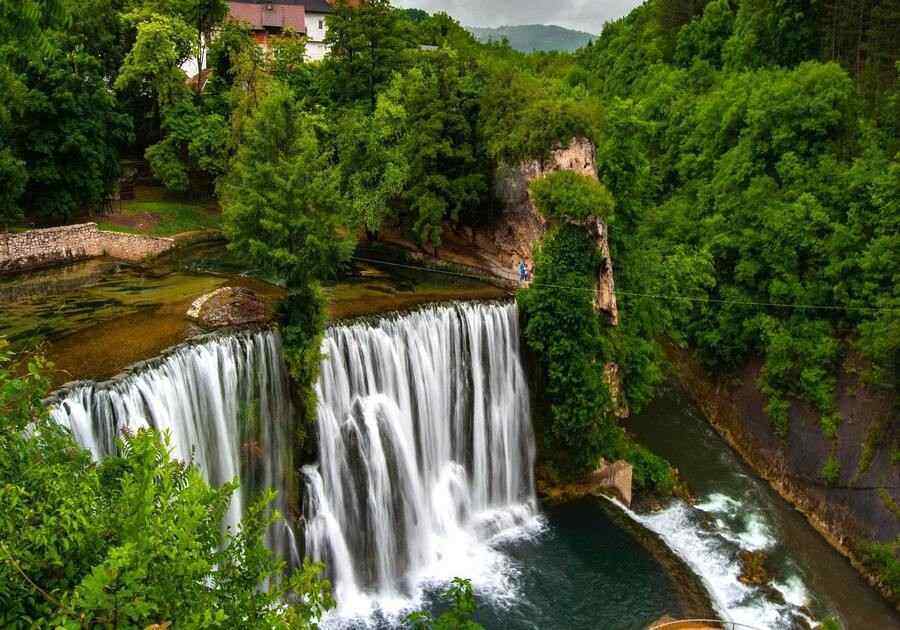 .Jajce Waterfall