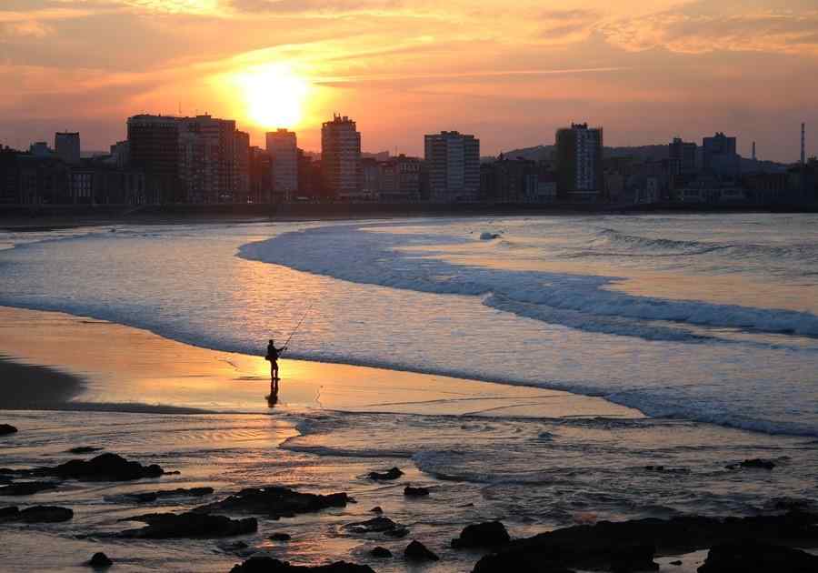 Gijon sunset