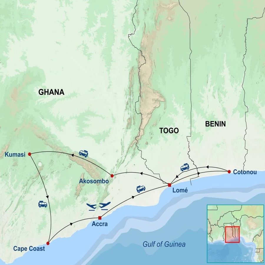 Ghana Togo and Benin Heritage and Cultural Tour